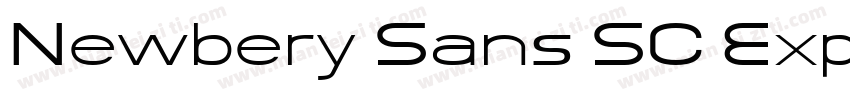 Newbery Sans SC Expanded ExtraBold字体转换